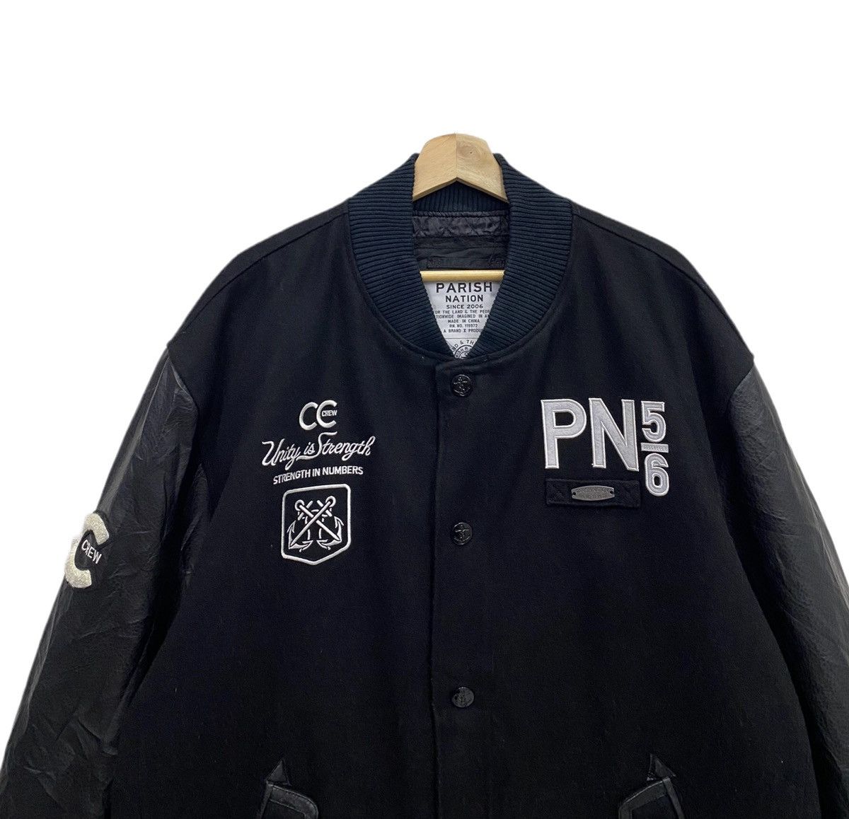 Vintage 🔥VINTAGE HONOR CC CREW PATCHES VARSITY JACKET Size US XXL / EU 58 / 5 - 7 Thumbnail