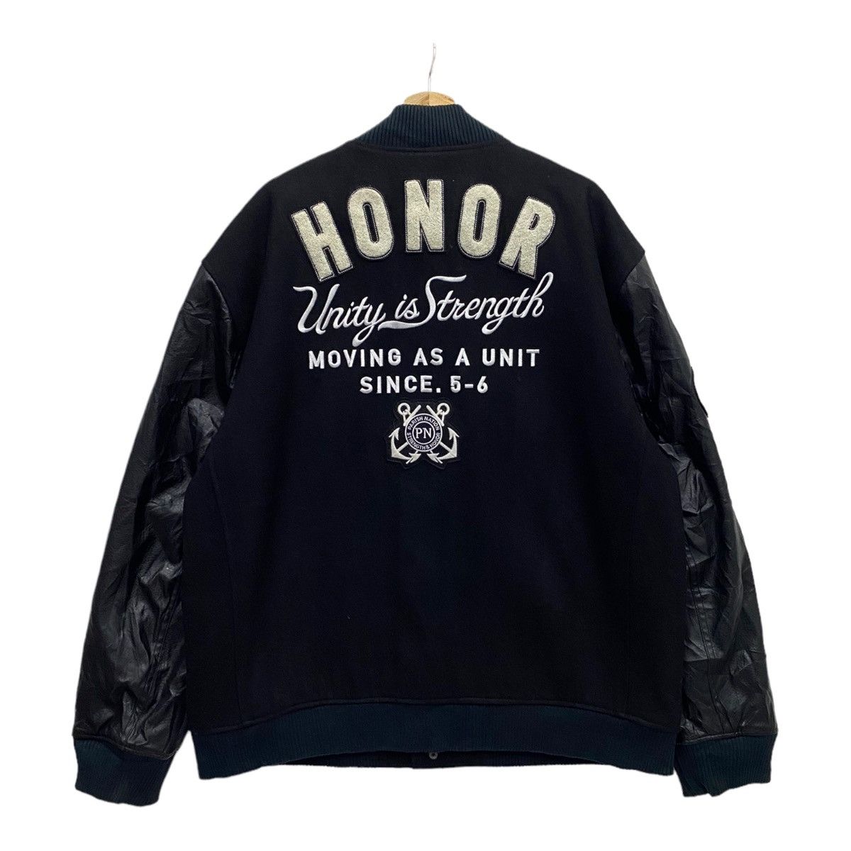 Vintage 🔥VINTAGE HONOR CC CREW PATCHES VARSITY JACKET Size US XXL / EU 58 / 5 - 2 Thumbnail