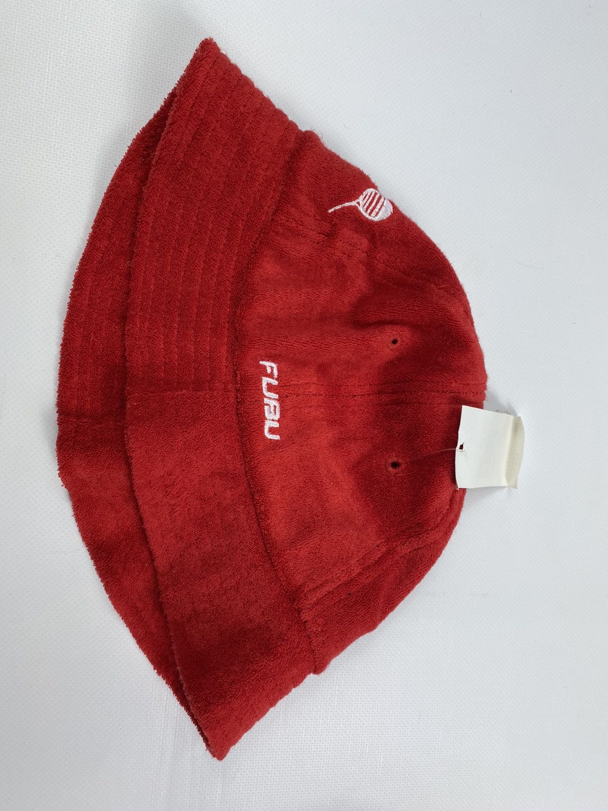 Fubu 🔥LASTDROP🔥 Fubu Bathrobe Material Red Bucket Hat Cap Size ONE SIZE - 6 Thumbnail