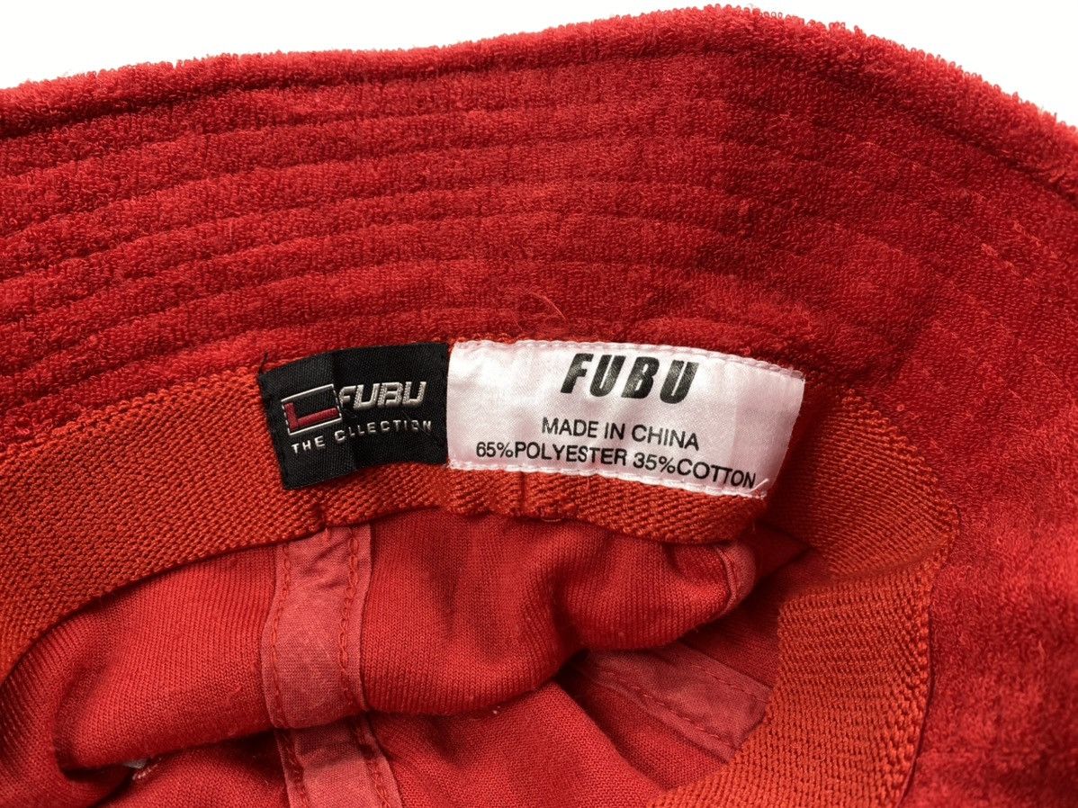 Fubu 🔥LASTDROP🔥 Fubu Bathrobe Material Red Bucket Hat Cap Size ONE SIZE - 8 Thumbnail