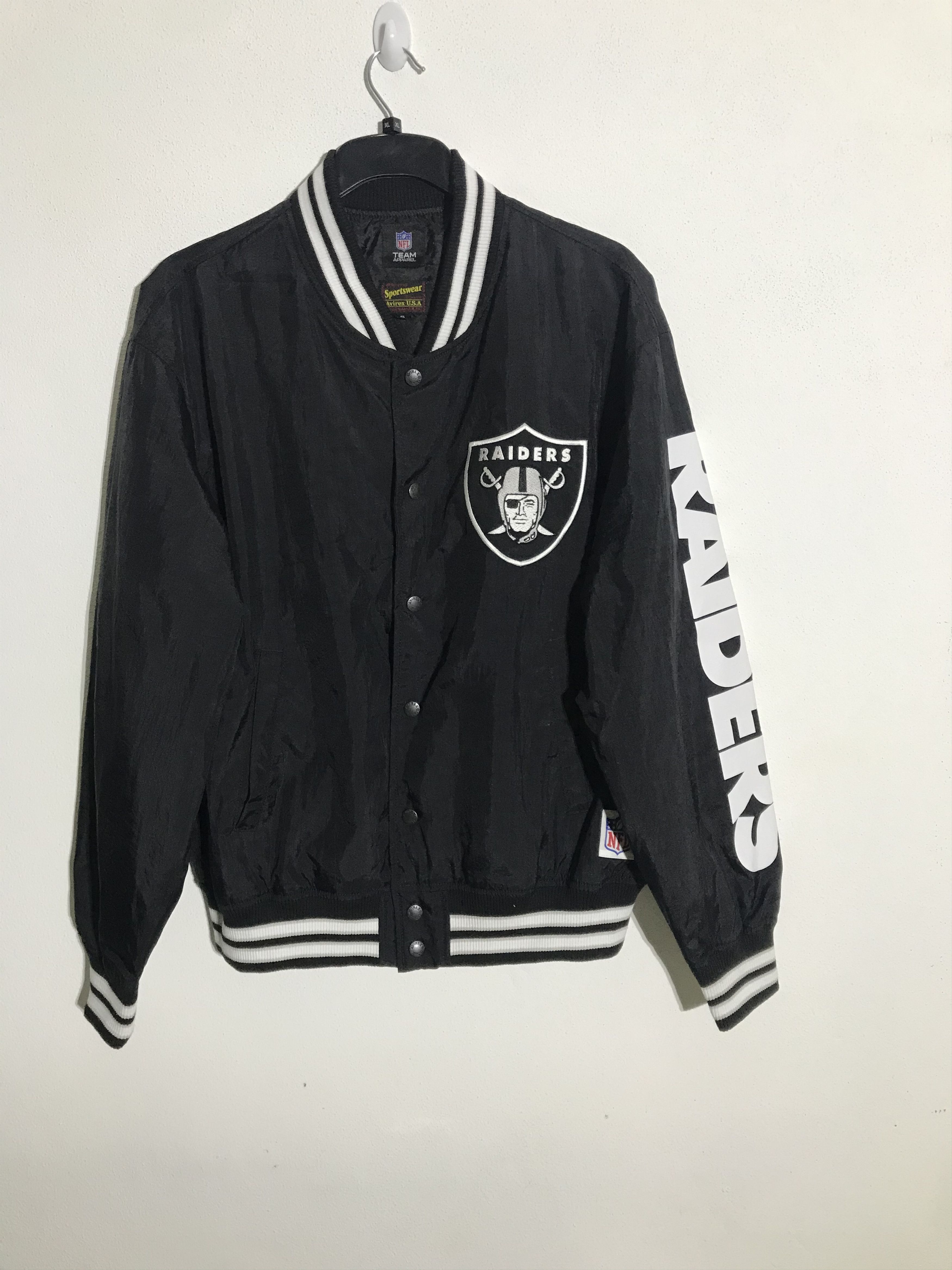 Avirex AVIREX X RAIDERS VARSITY JACKET SPELL OUT | Grailed