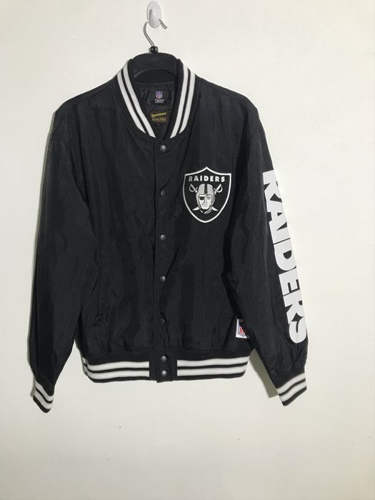 NFL AVIREX X RAIDERS VARSITY JACKET SPELL OUT | Grailed