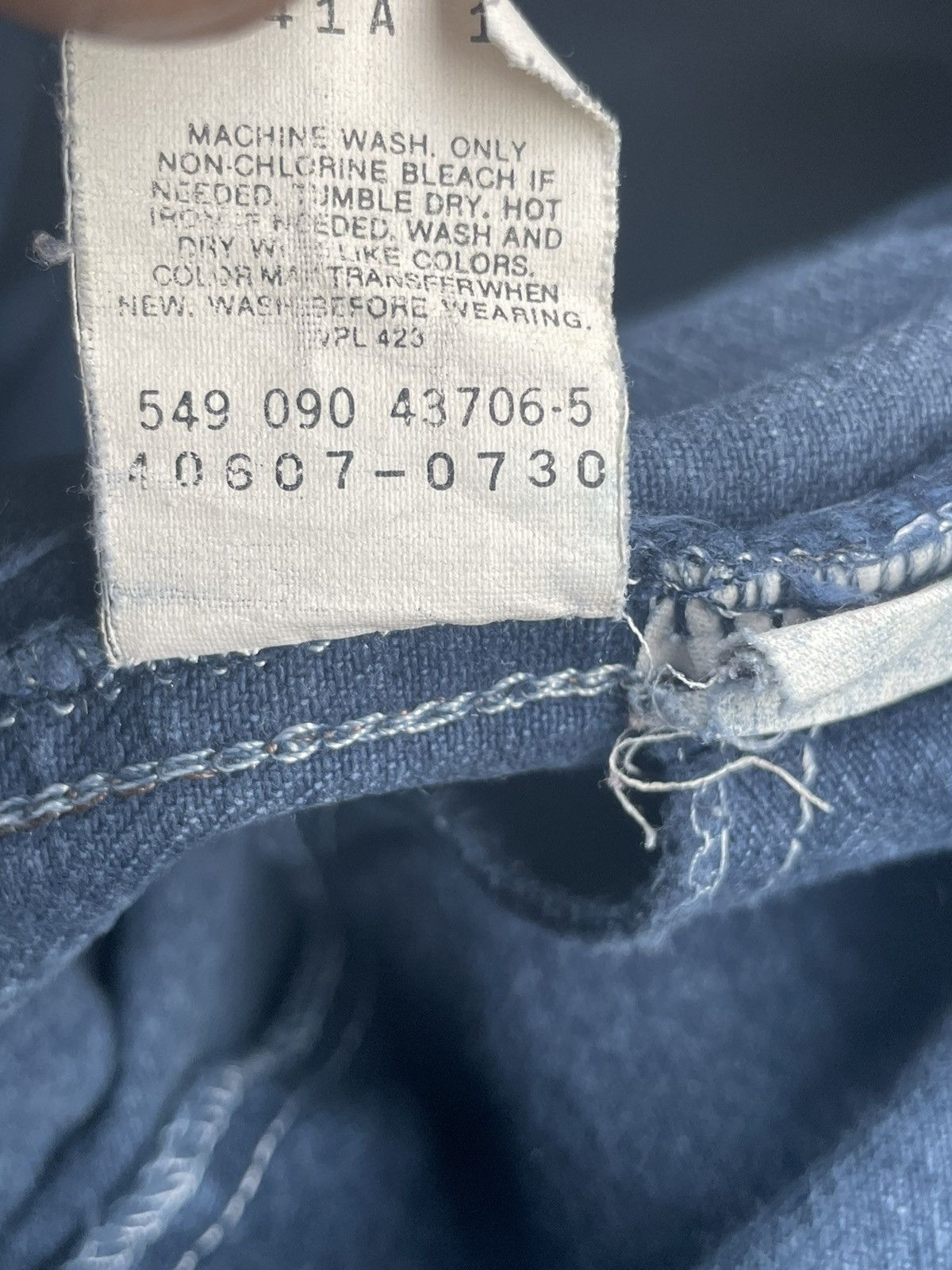 Levi's × Vintage Vintage 1990 Levis Silver Tab Denim Size US 31 - 14 Thumbnail