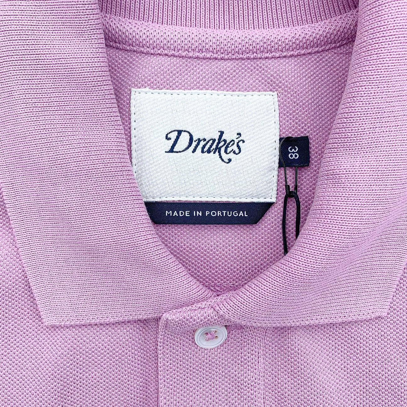 Drake's DRAKE'S Lilac Pink Duck Logo Cotton Piqué Polo Shirt Size US S / EU 44-46 / 1 - 2 Thumbnail