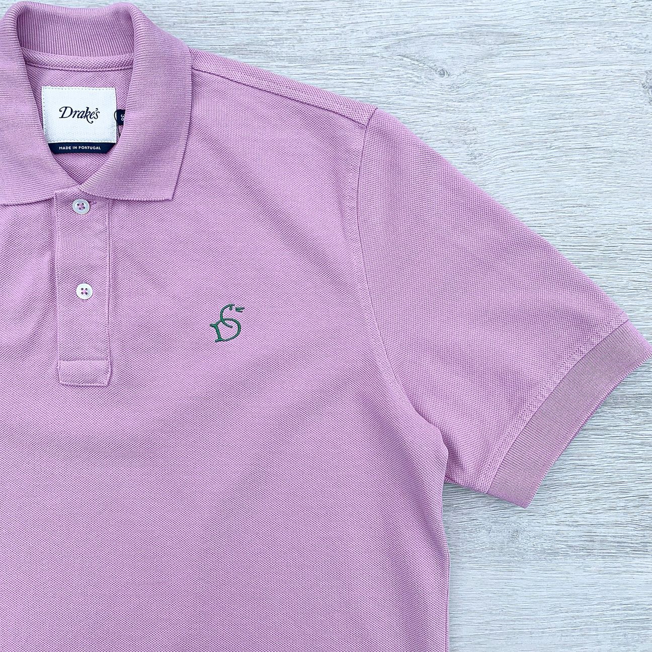 Drake's DRAKE'S Lilac Pink Duck Logo Cotton Piqué Polo Shirt Size US S / EU 44-46 / 1 - 3 Thumbnail