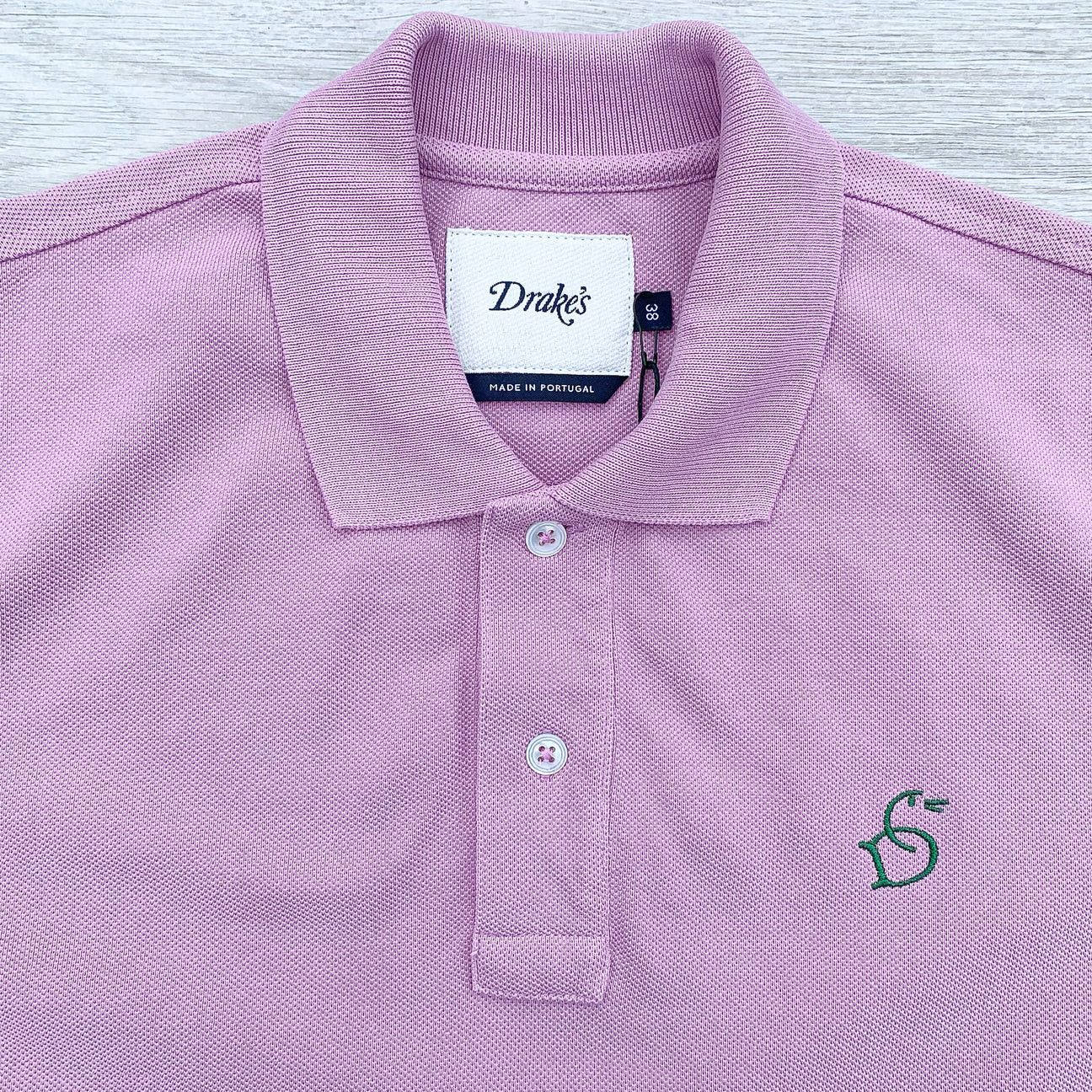 Drake's DRAKE'S Lilac Pink Duck Logo Cotton Piqué Polo Shirt Size US S / EU 44-46 / 1 - 7 Thumbnail