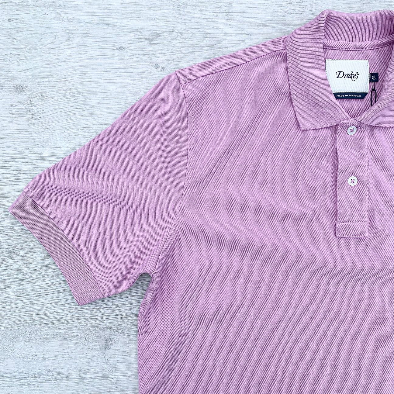 Drake's DRAKE'S Lilac Pink Duck Logo Cotton Piqué Polo Shirt Size US S / EU 44-46 / 1 - 6 Thumbnail