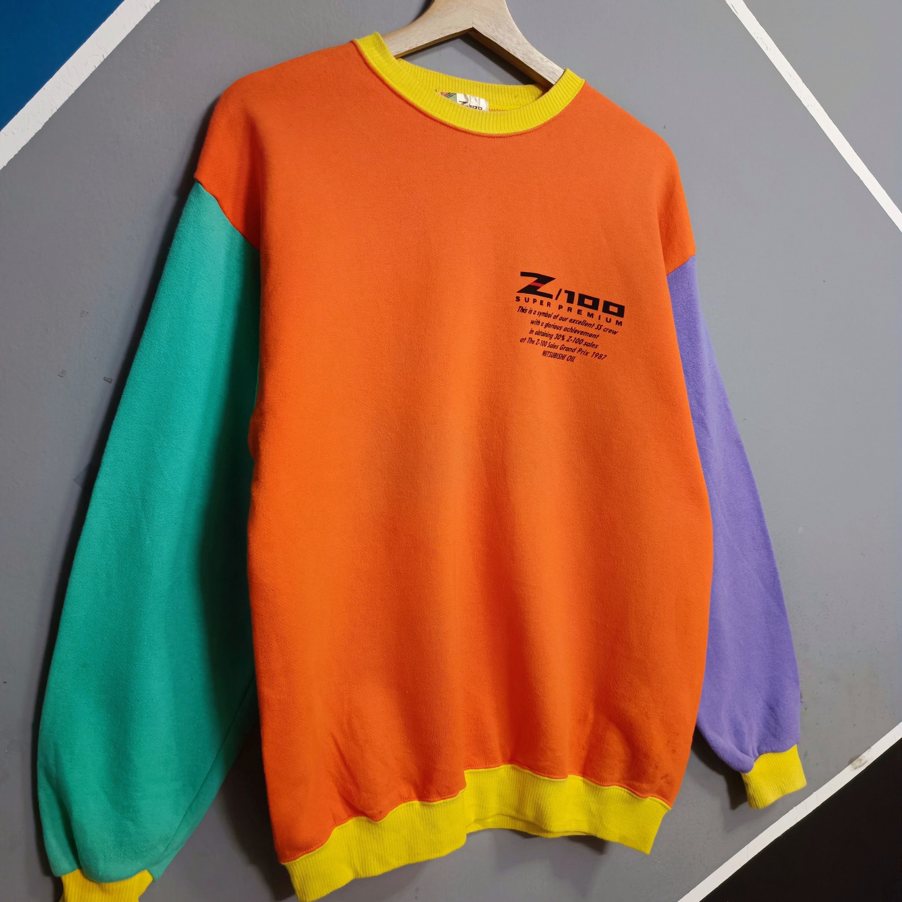 Gear for Sports × Japanese Brand × Vintage 90s Vintage Mitsubishi Multi Colour Sweatshirt Crewneck Size US M / EU 48-50 / 2 - 3 Thumbnail