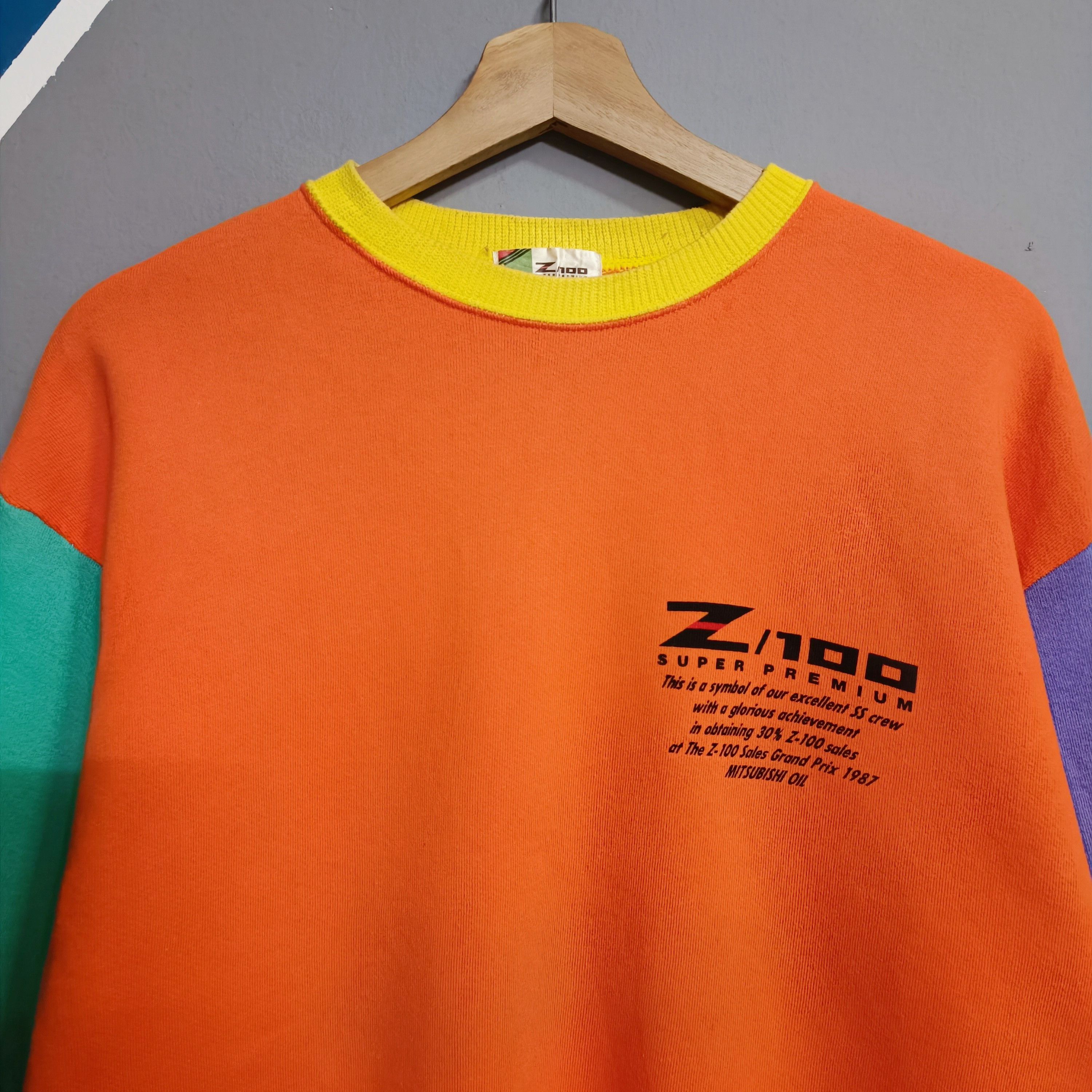Gear for Sports × Japanese Brand × Vintage 90s Vintage Mitsubishi Multi Colour Sweatshirt Crewneck Size US M / EU 48-50 / 2 - 4 Thumbnail