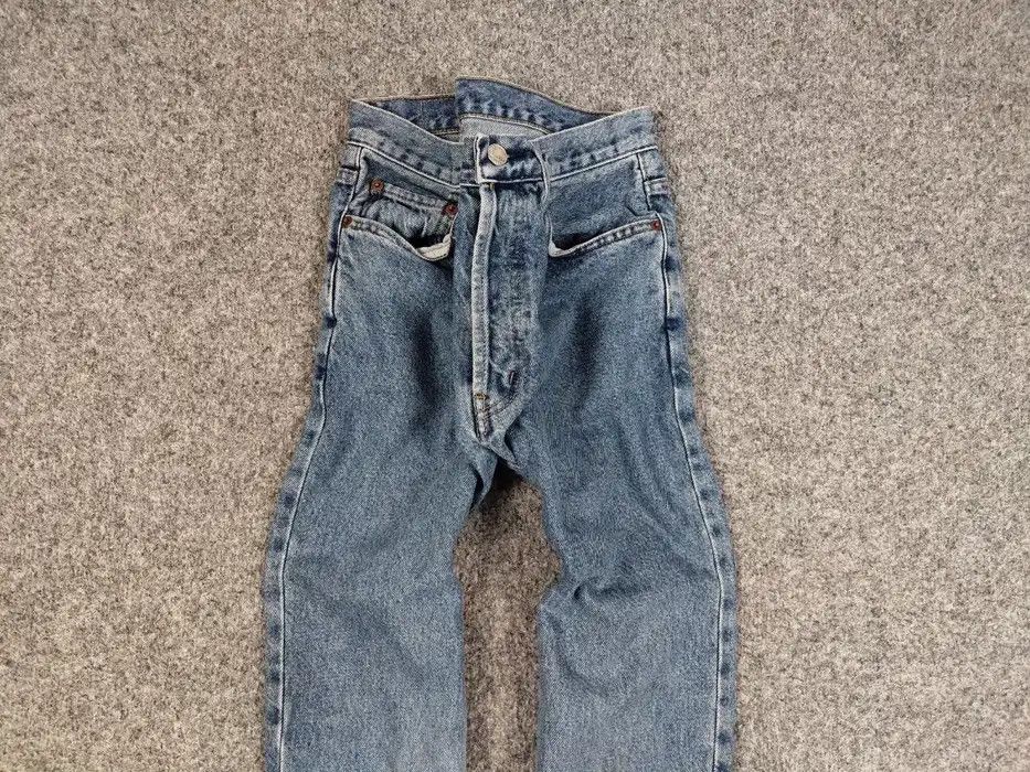 Levi's Vintage 90's Levis 501 Classic Faded Denim Jeans Made in USA Size US 31 - 3 Thumbnail