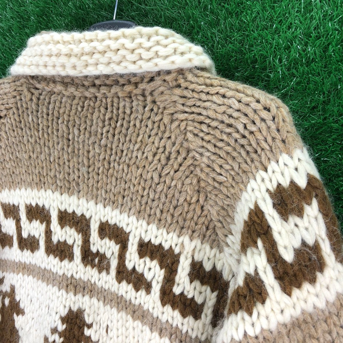 Aran Isles Knitwear Vintage 50's Cowichan Knitting Wool Sweater Jacket Size US M / EU 48-50 / 2 - 5 Thumbnail