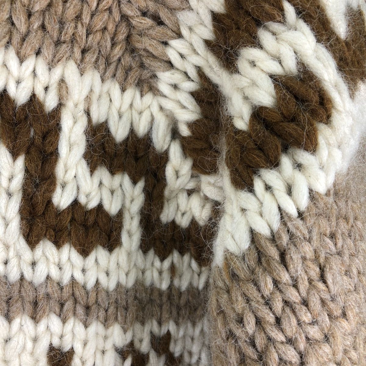 Aran Isles Knitwear Vintage 50's Cowichan Knitting Wool Sweater Jacket Size US M / EU 48-50 / 2 - 13 Thumbnail
