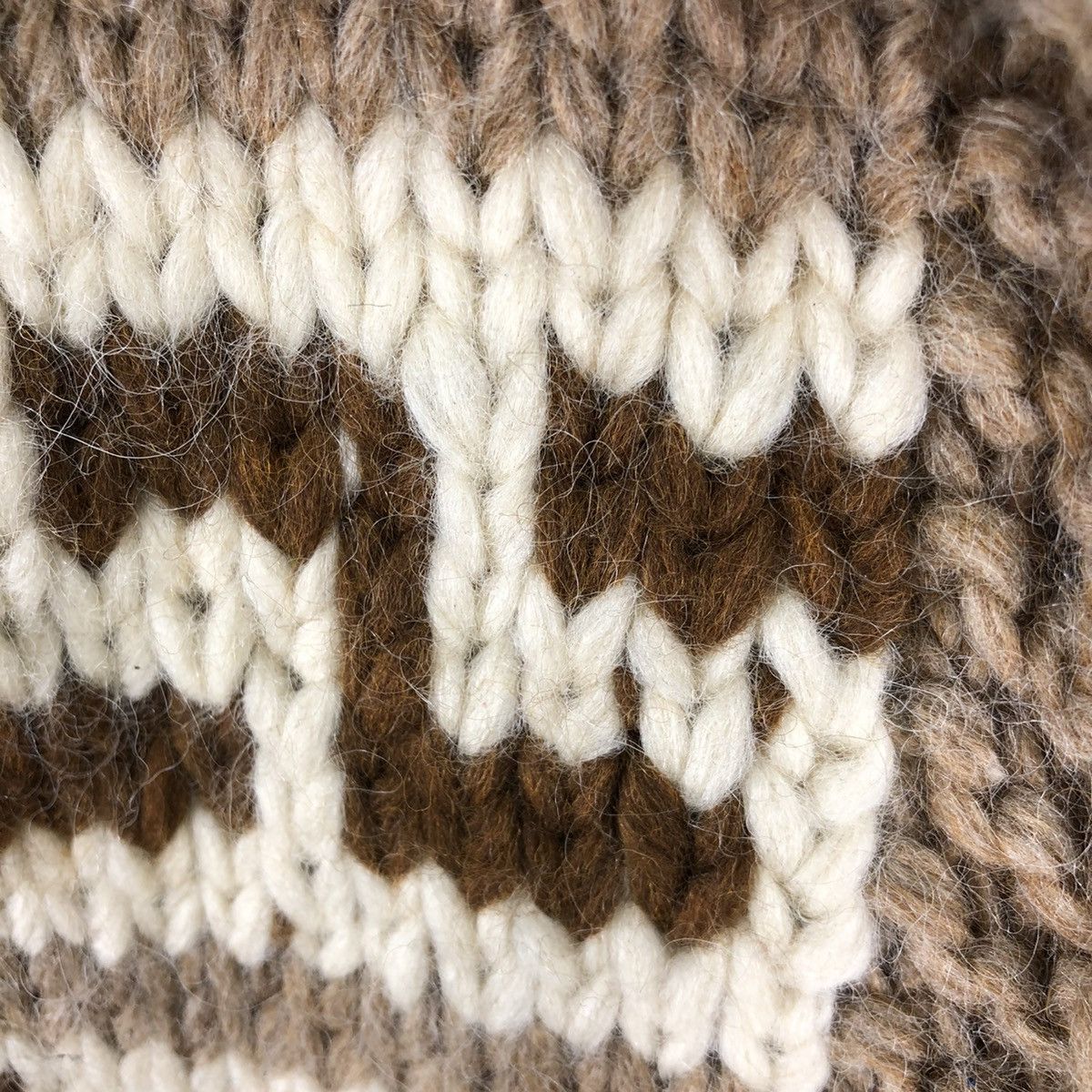 Aran Isles Knitwear Vintage 50's Cowichan Knitting Wool Sweater Jacket Size US M / EU 48-50 / 2 - 9 Thumbnail