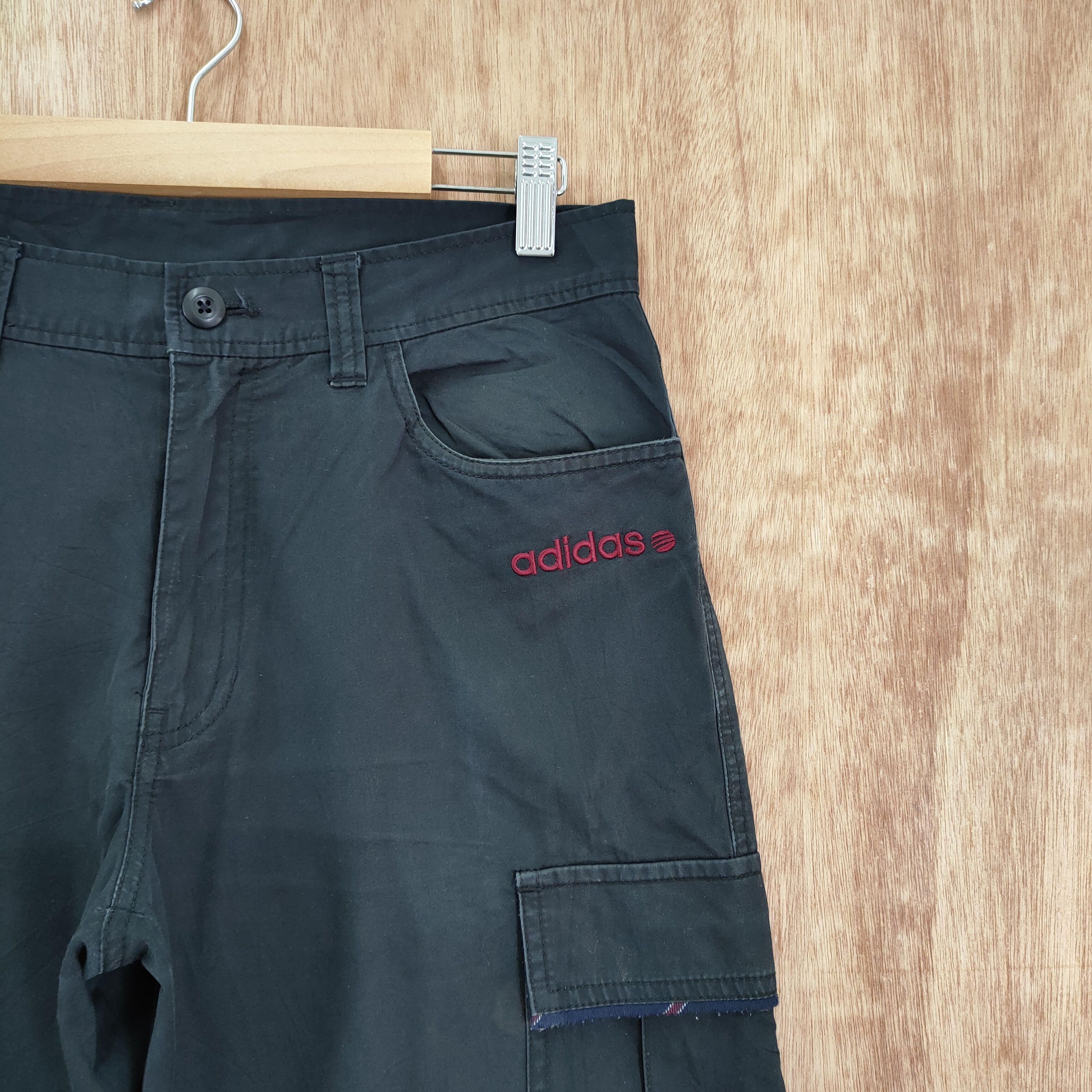 Adidas ADIDAS BLACK CARGO PANTS Size US 30 / EU 46 - 7 Thumbnail