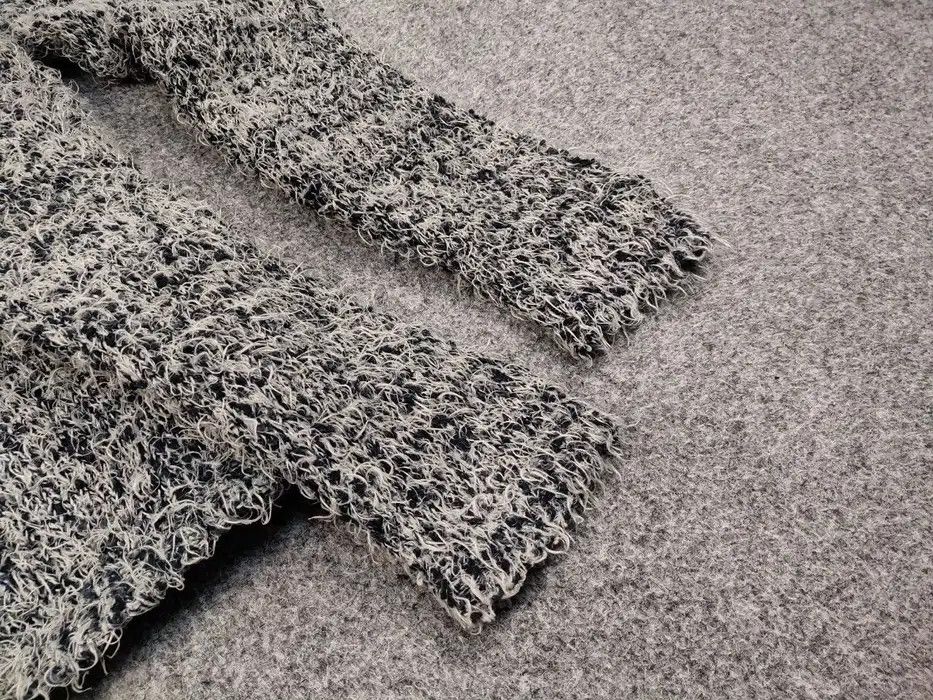 Japanese Brand Vintage Japanese Black Mohair Style Fuzzy Sweater Y2K Style Size US L / EU 52-54 / 3 - 8 Thumbnail