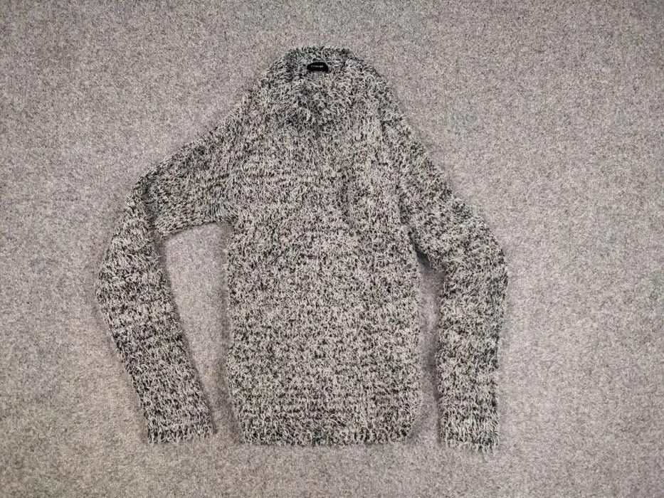 Japanese Brand Vintage Japanese Black Mohair Style Fuzzy Sweater Y2K Style Size US L / EU 52-54 / 3 - 5 Thumbnail