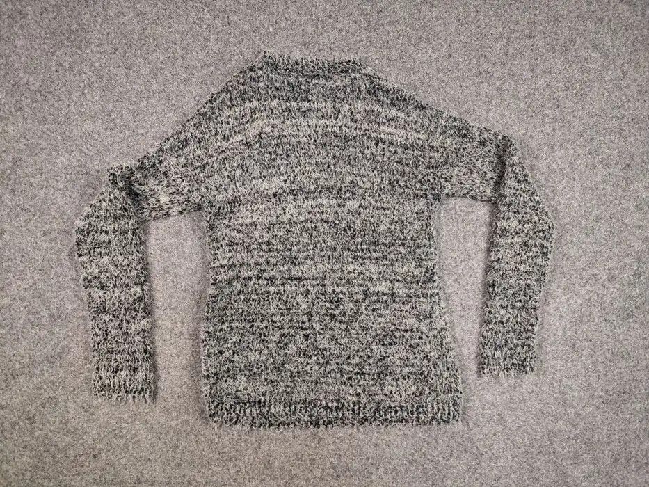 Japanese Brand Vintage Japanese Black Mohair Style Fuzzy Sweater Y2K Style Size US L / EU 52-54 / 3 - 7 Thumbnail