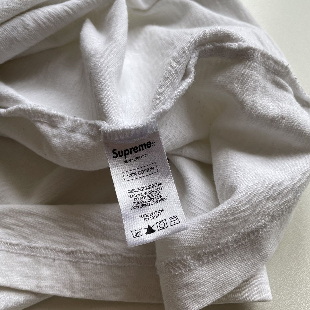 Supreme × Vintage Vintage Supreme Blank Pocket Long Sleeve Shirt White Medium Size US M / EU 48-50 / 2 - 6 Thumbnail
