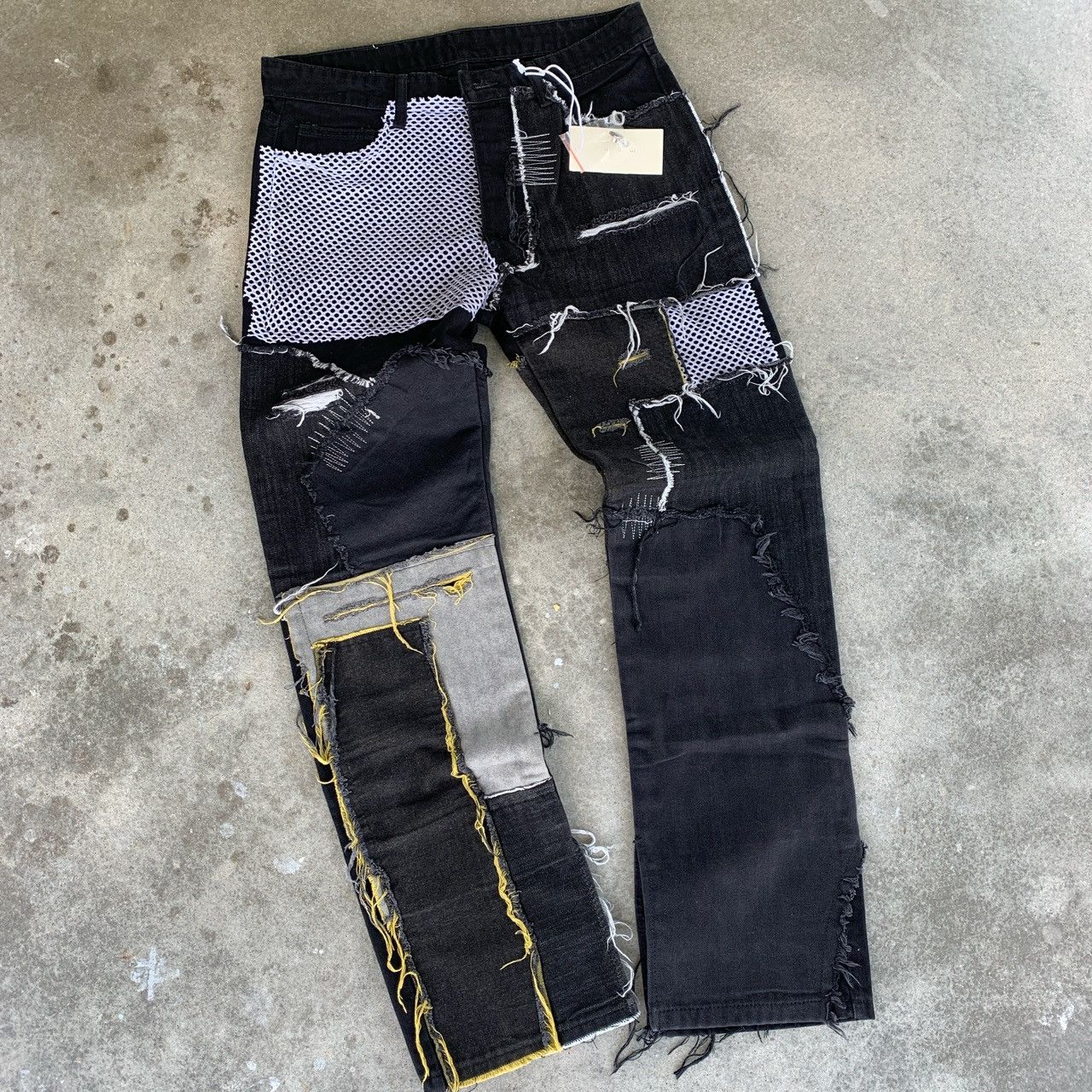 Japanese Brand Crazy Patchwork Denim Mnml 