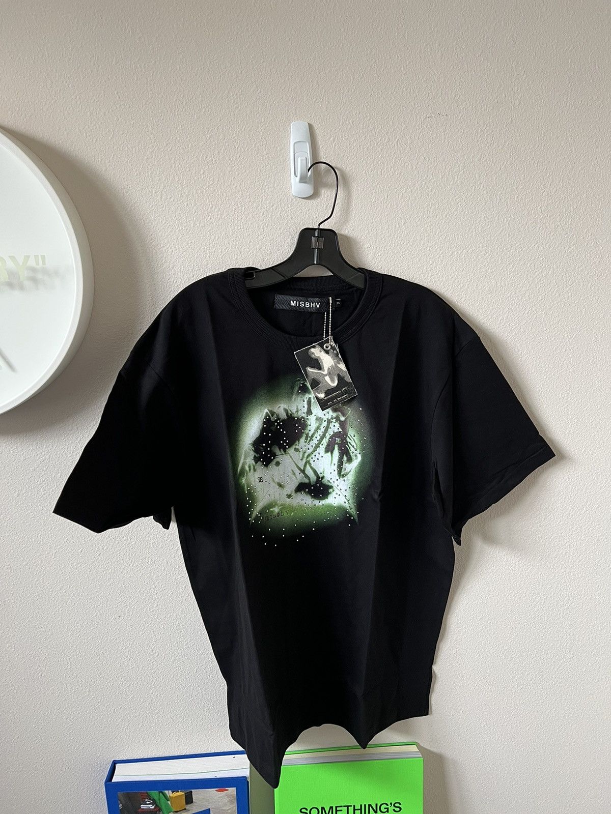 image of Misbhv Crystal Dream Machine T-Shirt in Black, Men's (Size XL)