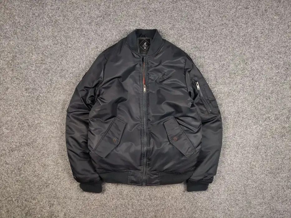 Kangol Kangol Original Logo Dark Gray Bomber Jacket Retro Style Size US S / EU 44-46 / 1 - 1 Thumbnail