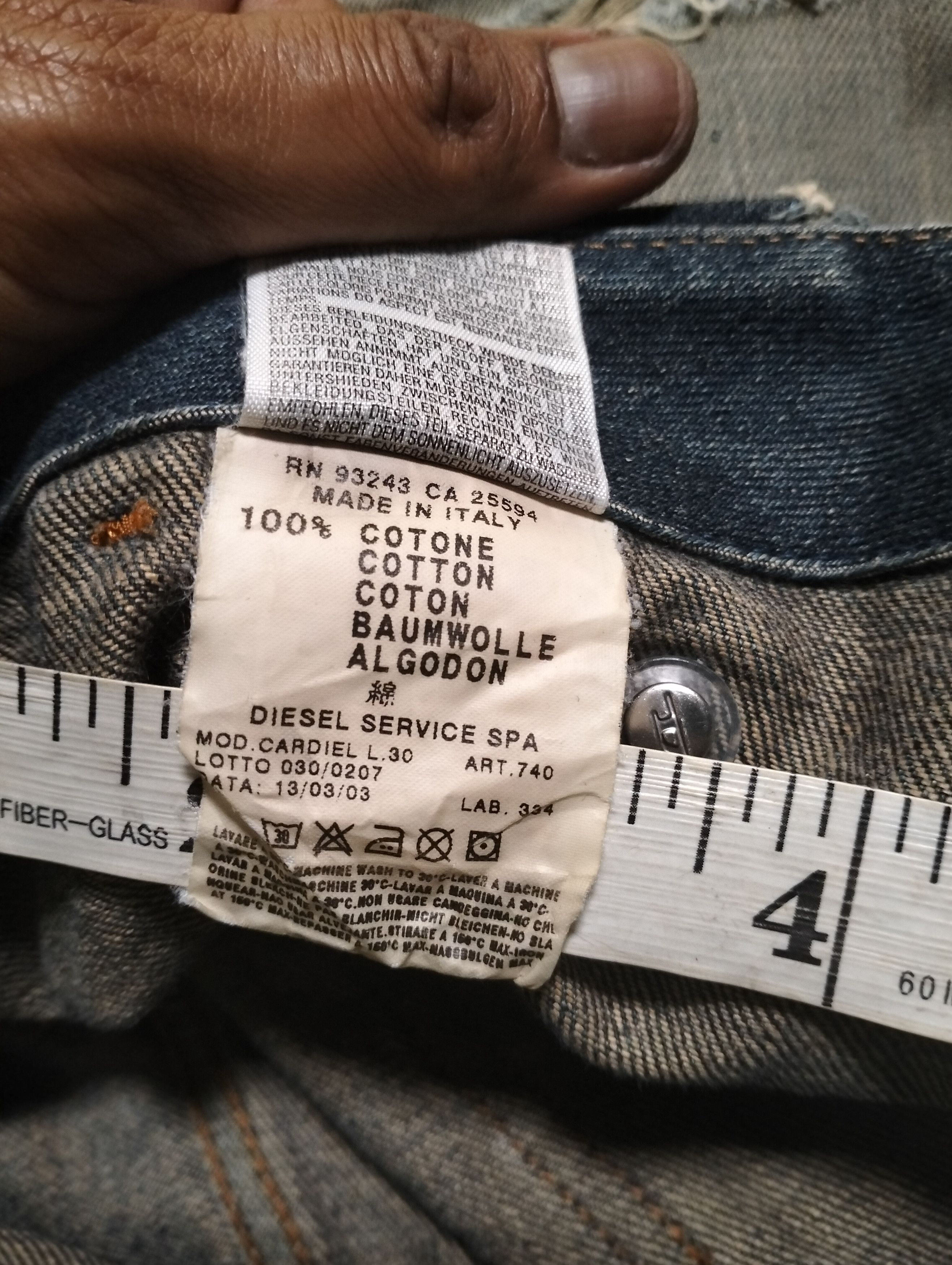 Diesel Offer💥 Distressed Diesel Denim Pants Seditionries Style Size US 35 - 19 Thumbnail