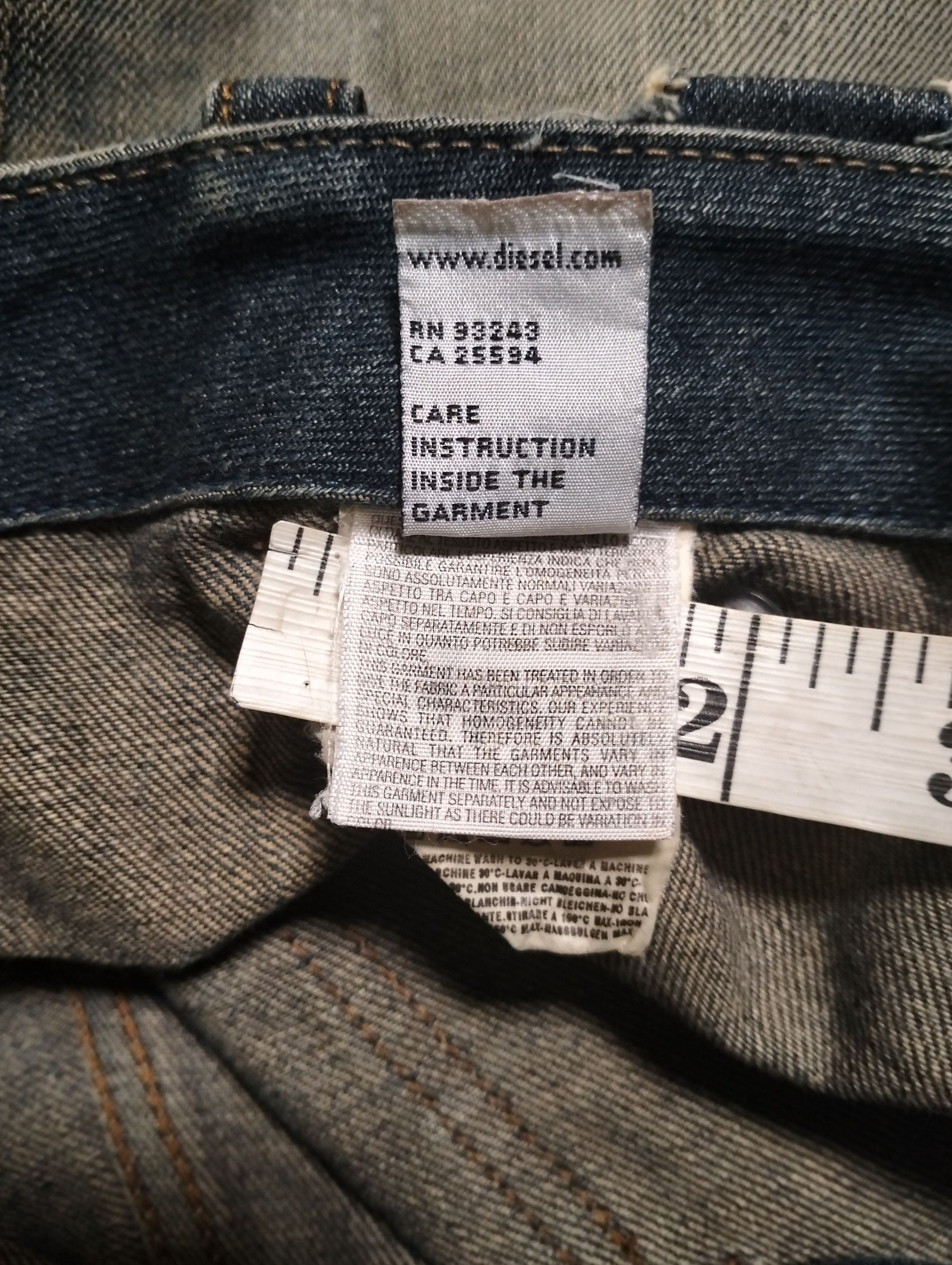 Diesel Offer💥 Distressed Diesel Denim Pants Seditionries Style Size US 35 - 20 Thumbnail