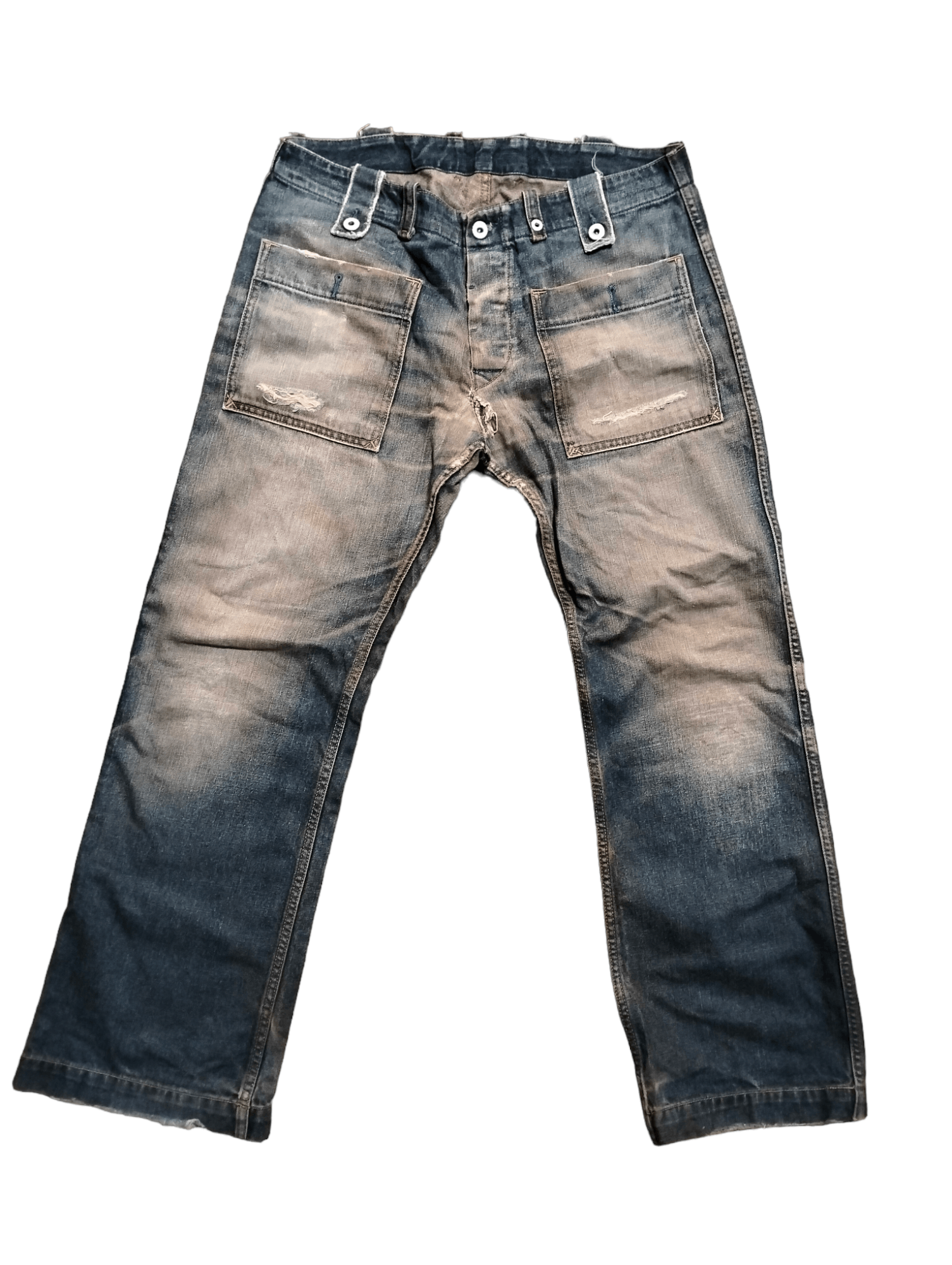 Diesel Offer💥 Distressed Diesel Denim Pants Seditionries Style Size US 35 - 1 Thumbnail