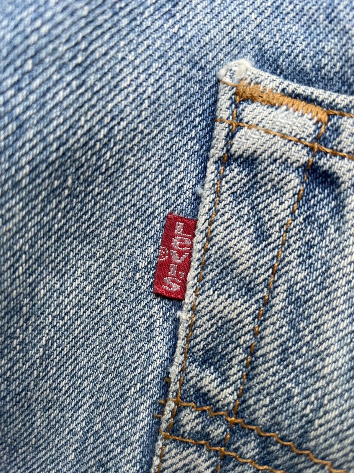 Levi's × Vintage Vintage 90’s Levis 501 e Usa Faded Distresed Size US 34 / EU 50 - 15 Thumbnail