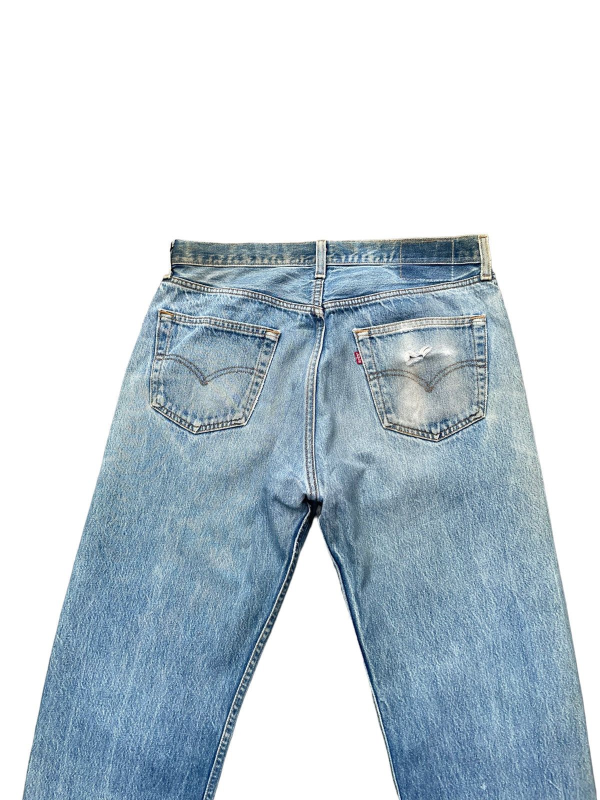 Levi's × Vintage Vintage 90’s Levis 501 e Usa Faded Distresed Size US 34 / EU 50 - 10 Thumbnail