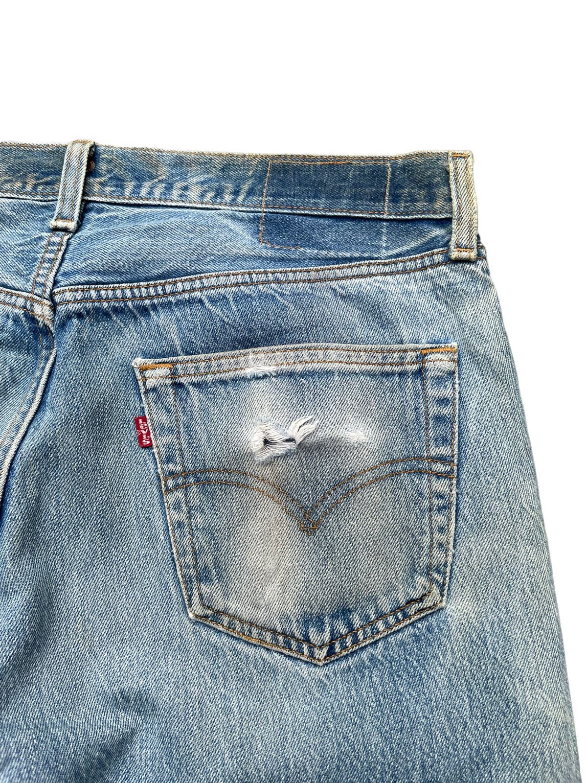 Levi's × Vintage Vintage 90’s Levis 501 e Usa Faded Distresed Size US 34 / EU 50 - 12 Thumbnail