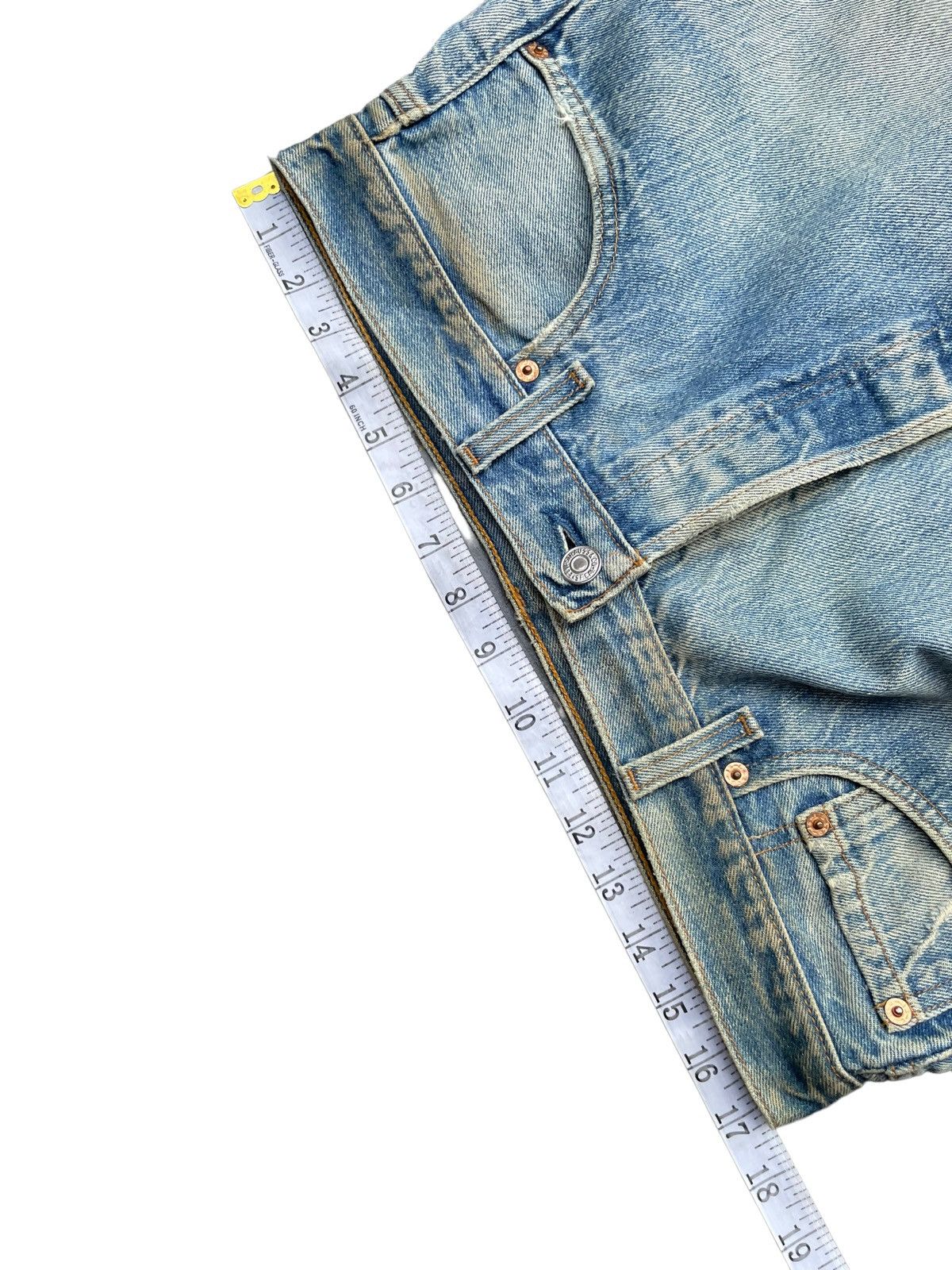 Levi's × Vintage Vintage 90’s Levis 501 e Usa Faded Distresed Size US 34 / EU 50 - 21 Thumbnail