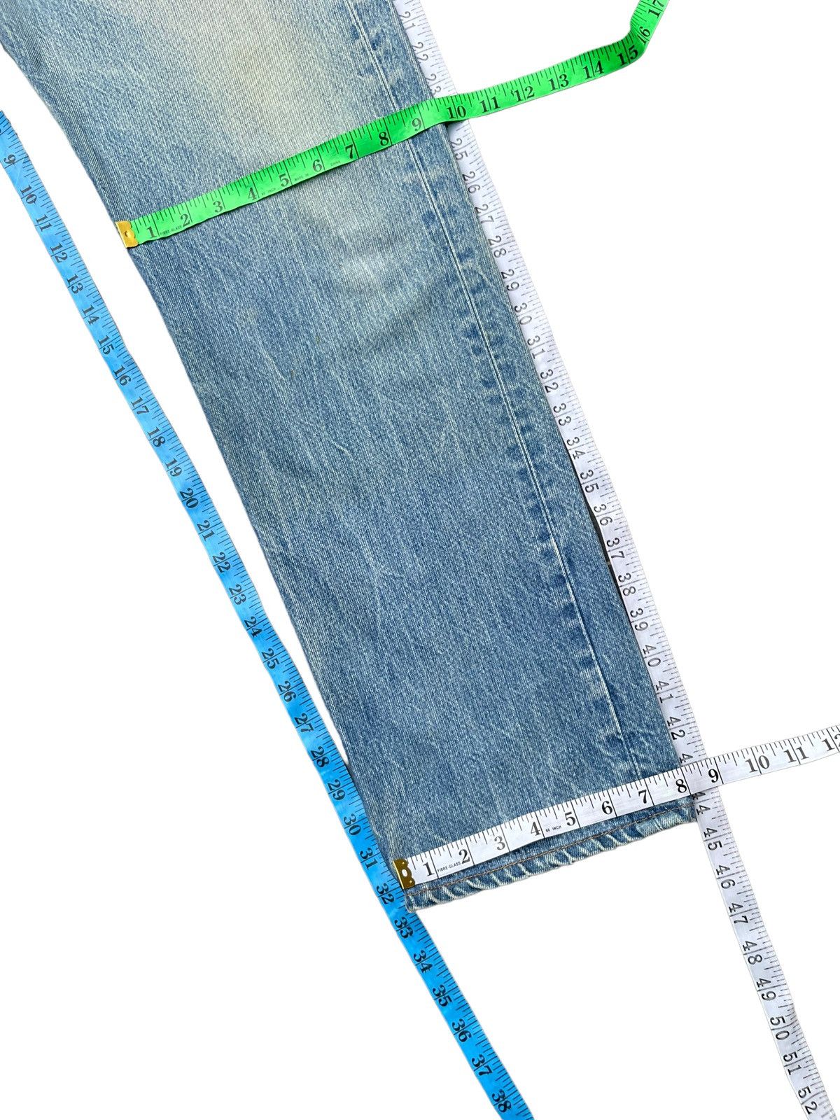 Levi's × Vintage Vintage 90’s Levis 501 e Usa Faded Distresed Size US 34 / EU 50 - 23 Thumbnail