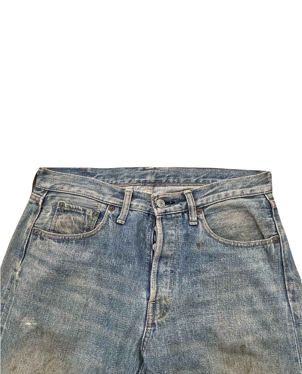 Denime × Japanese Brand × Vintage Denime Vintage Selvedge Aging & Distressed Denim Size US 33 - 13 Thumbnail
