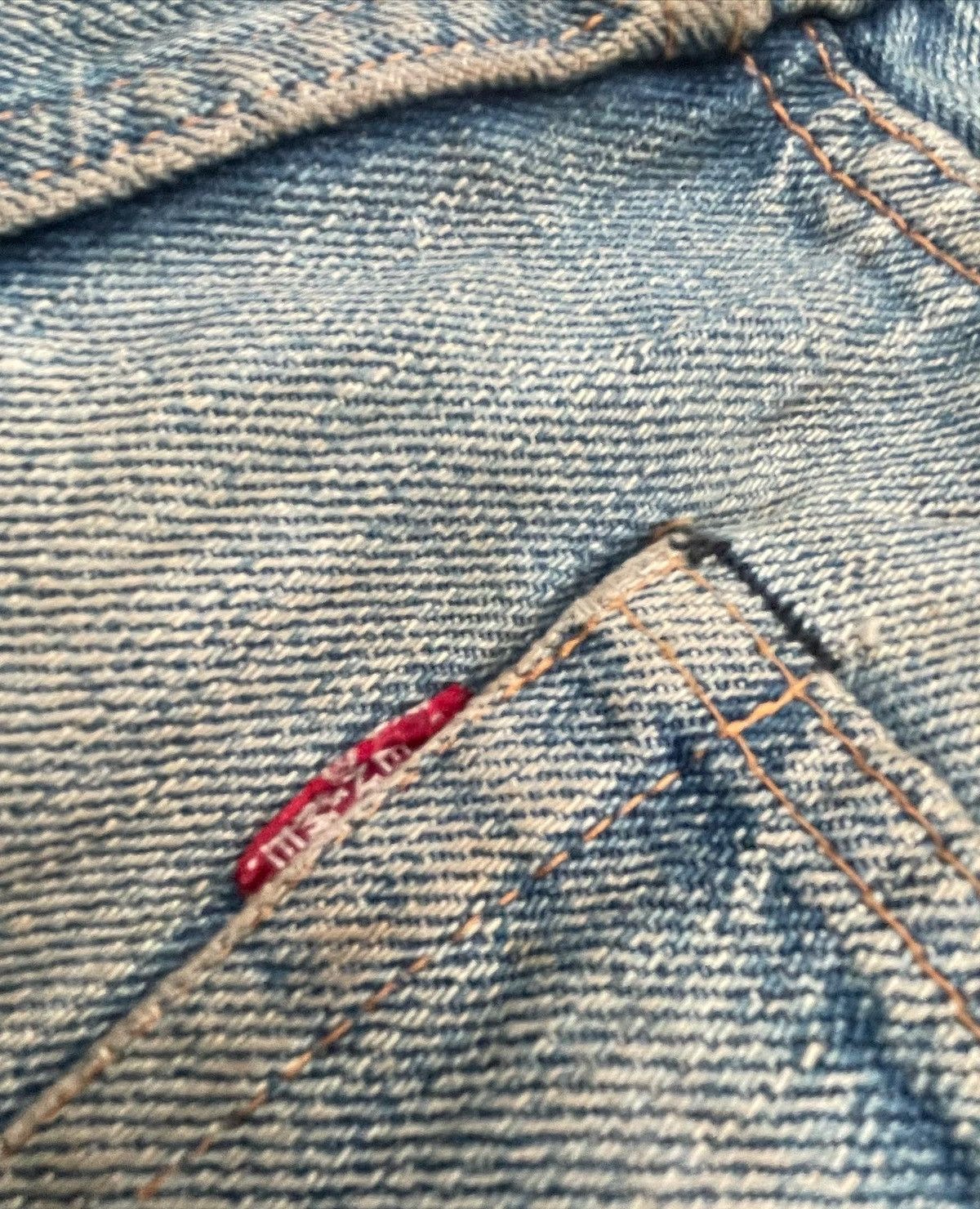 Denime × Japanese Brand × Vintage Denime Vintage Selvedge Aging & Distressed Denim Size US 33 - 9 Thumbnail