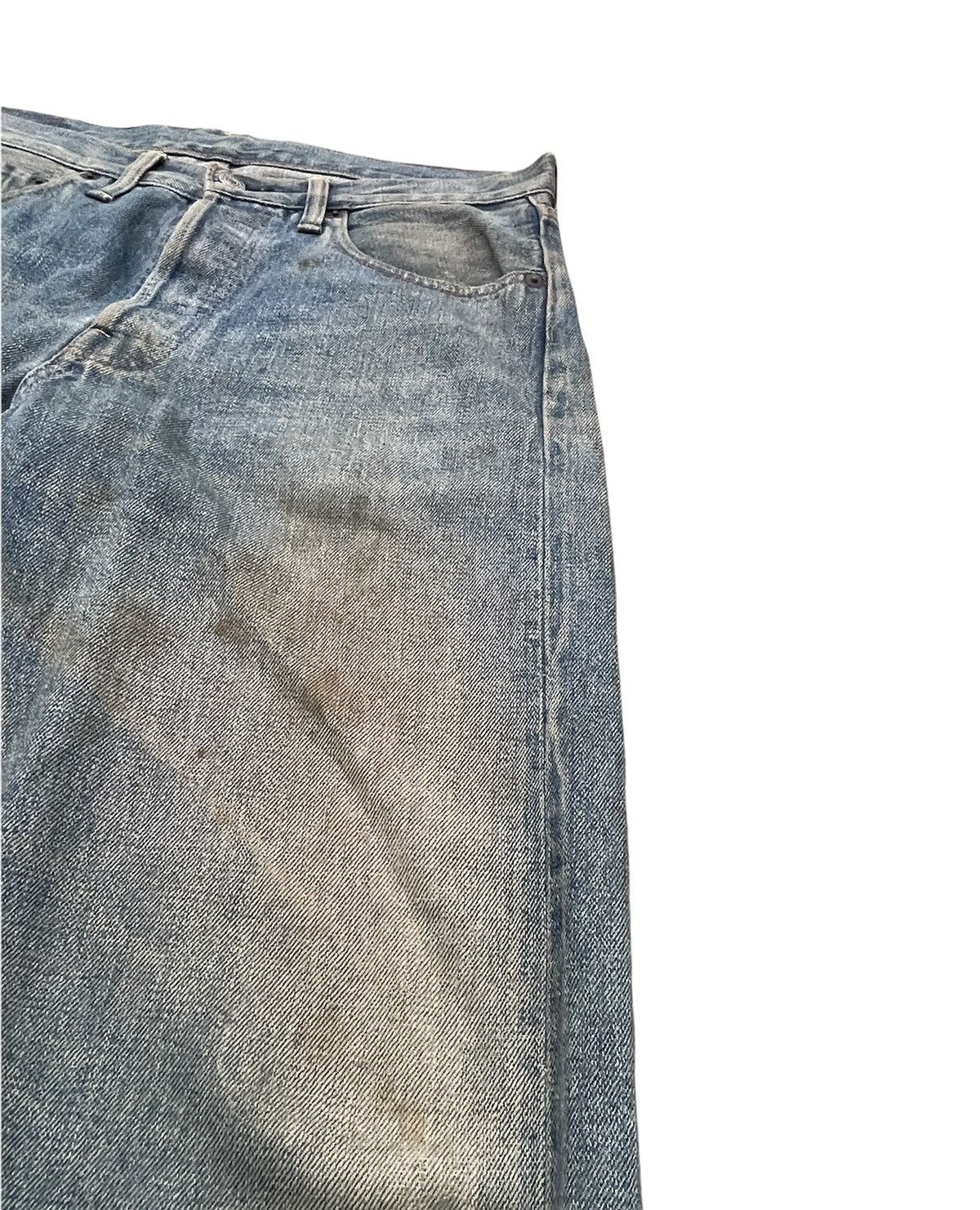 Denime × Japanese Brand × Vintage Denime Vintage Selvedge Aging & Distressed Denim Size US 33 - 11 Thumbnail
