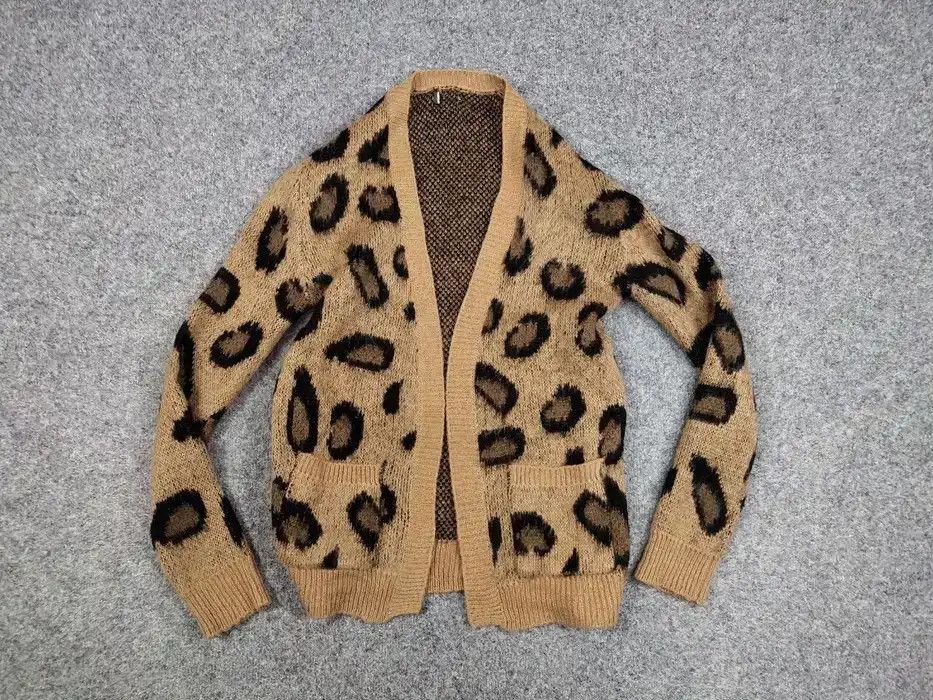 Other Vintage 90s Japanese Cardigan Mohair Style leopard Pattern Size S / US 4 / IT 40 - 7 Thumbnail