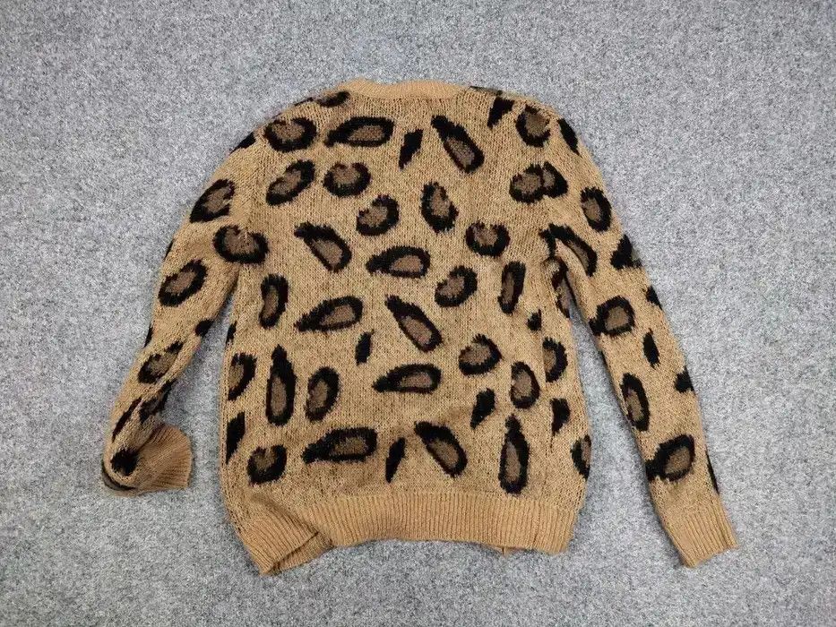 Other Vintage 90s Japanese Cardigan Mohair Style leopard Pattern Size S / US 4 / IT 40 - 5 Thumbnail