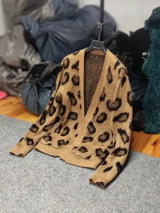 Other Vintage 90s Japanese Cardigan Mohair Style leopard Pattern Size S / US 4 / IT 40 - 10 Thumbnail