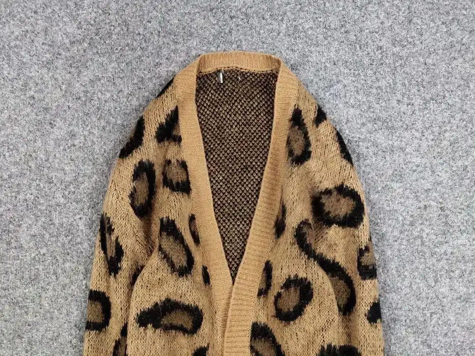 Other Vintage 90s Japanese Cardigan Mohair Style leopard Pattern Size S / US 4 / IT 40 - 3 Thumbnail
