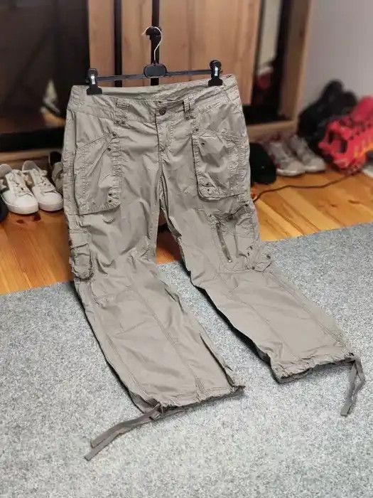 Hysteric Glamour VTG Baggy Rick Owens Junya Watanabe Style opium cargo Pants Size 34" / US 12 / IT 48 - 10 Thumbnail