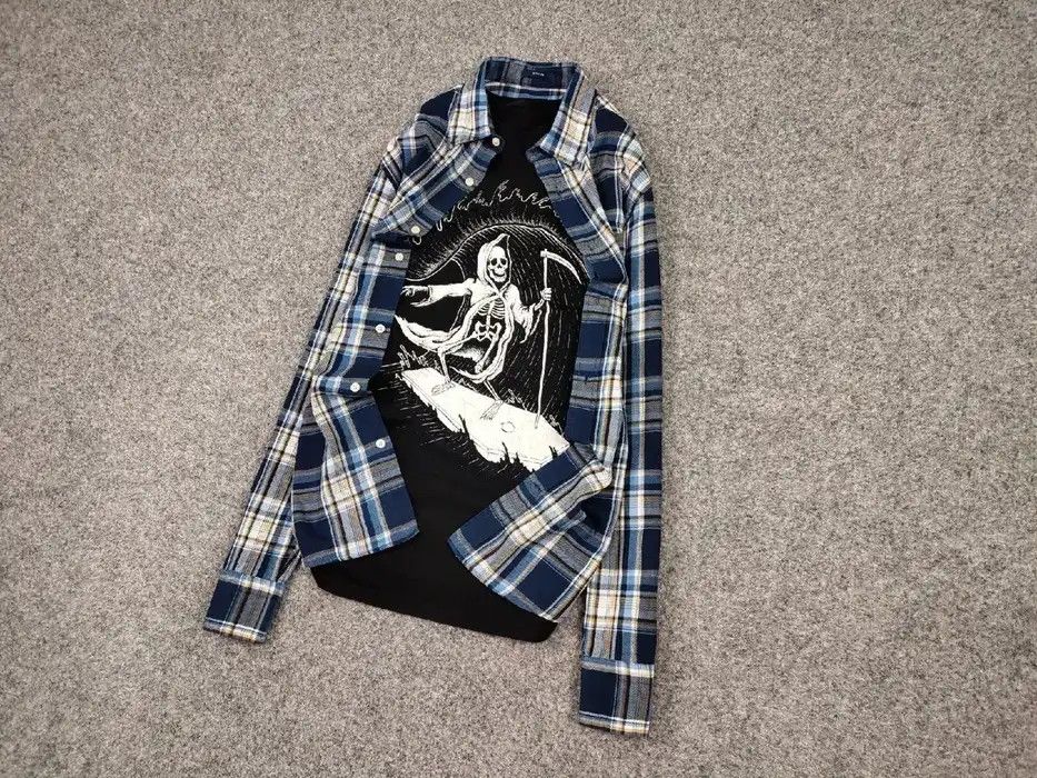 Flannel Vintage Flannel Shirt Checkered Travis Scott Style Size US M / EU 48-50 / 2 - 2 Thumbnail
