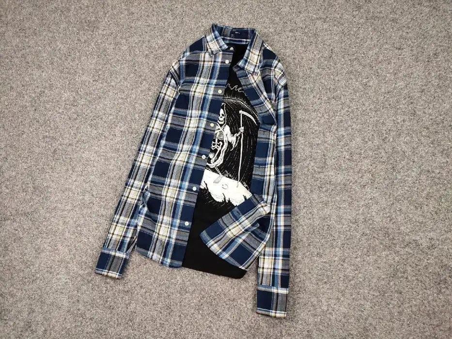 Flannel Vintage Flannel Shirt Checkered Travis Scott Style Size US M / EU 48-50 / 2 - 4 Thumbnail
