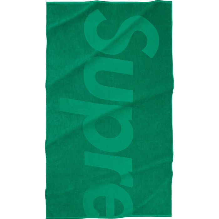 Supreme Supreme Tonal Logo Towel Green | Grailed