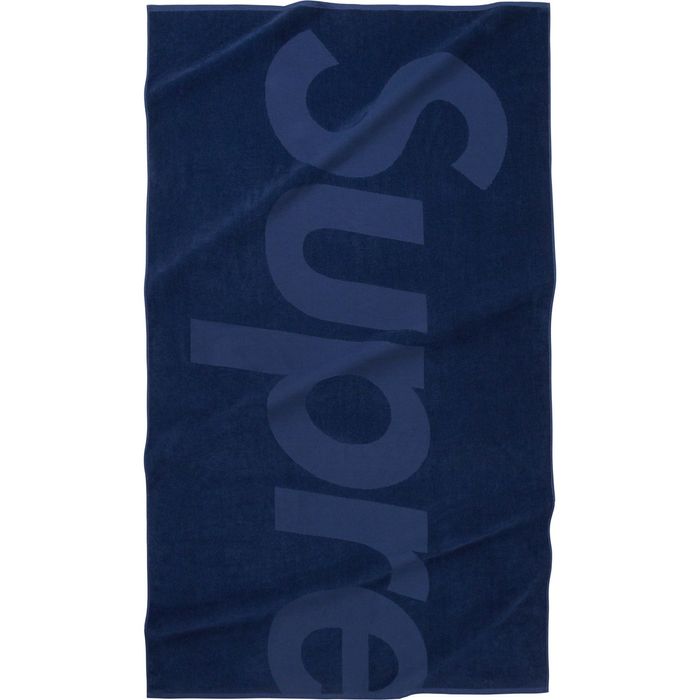 Supreme Supreme Tonal Logo Towel Blue | Grailed