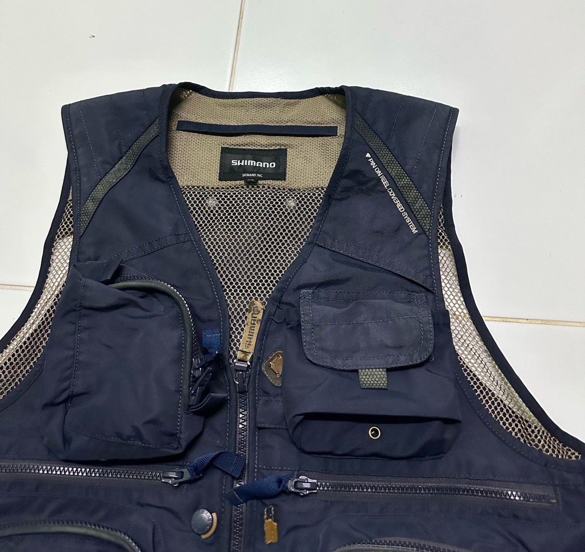 Vintage Shimano tactical fishing vest Size US M / EU 48-50 / 2 - 3 Thumbnail