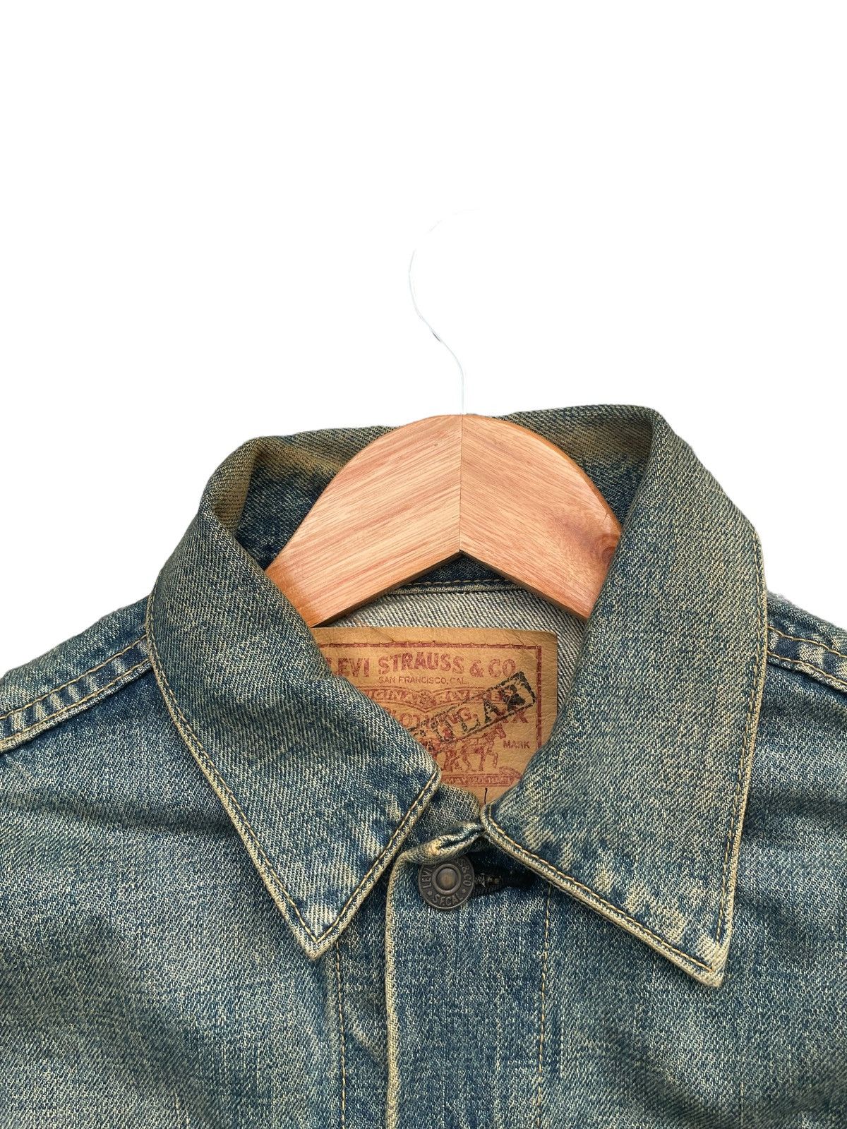 Levi's Vintage 1995 Levis 71557 E Irregular Denim Jacket Size US S / EU 44-46 / 1 - 7 Thumbnail