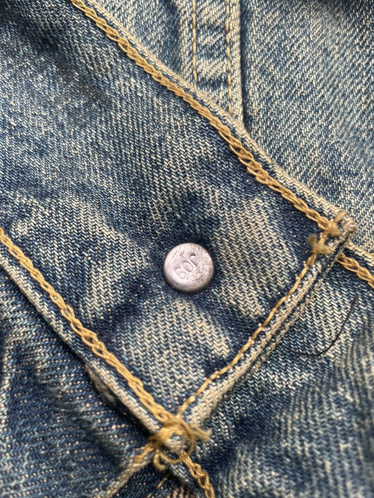 Levi's Vintage 1995 Levis 71557 E Irregular Denim Jacket Size US S / EU 44-46 / 1 - 12 Thumbnail