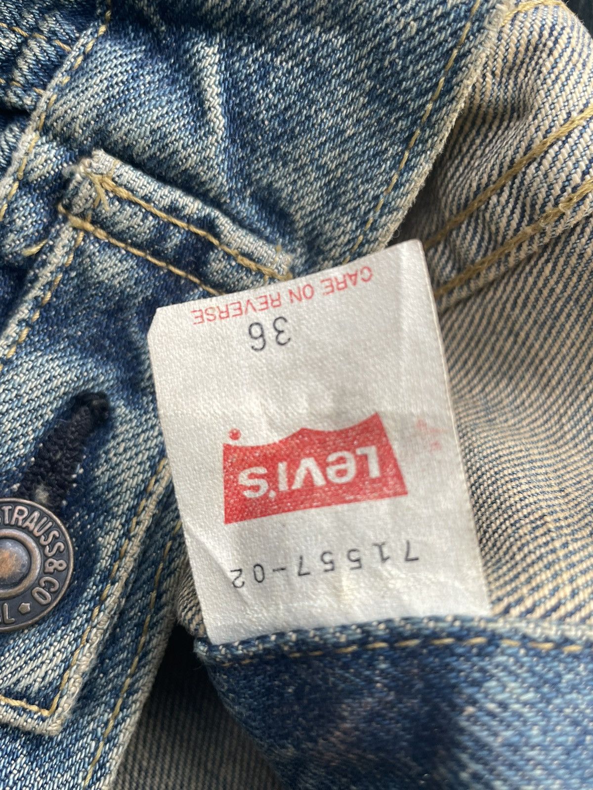 Levi's Vintage 1995 Levis 71557 E Irregular Denim Jacket Size US S / EU 44-46 / 1 - 11 Thumbnail