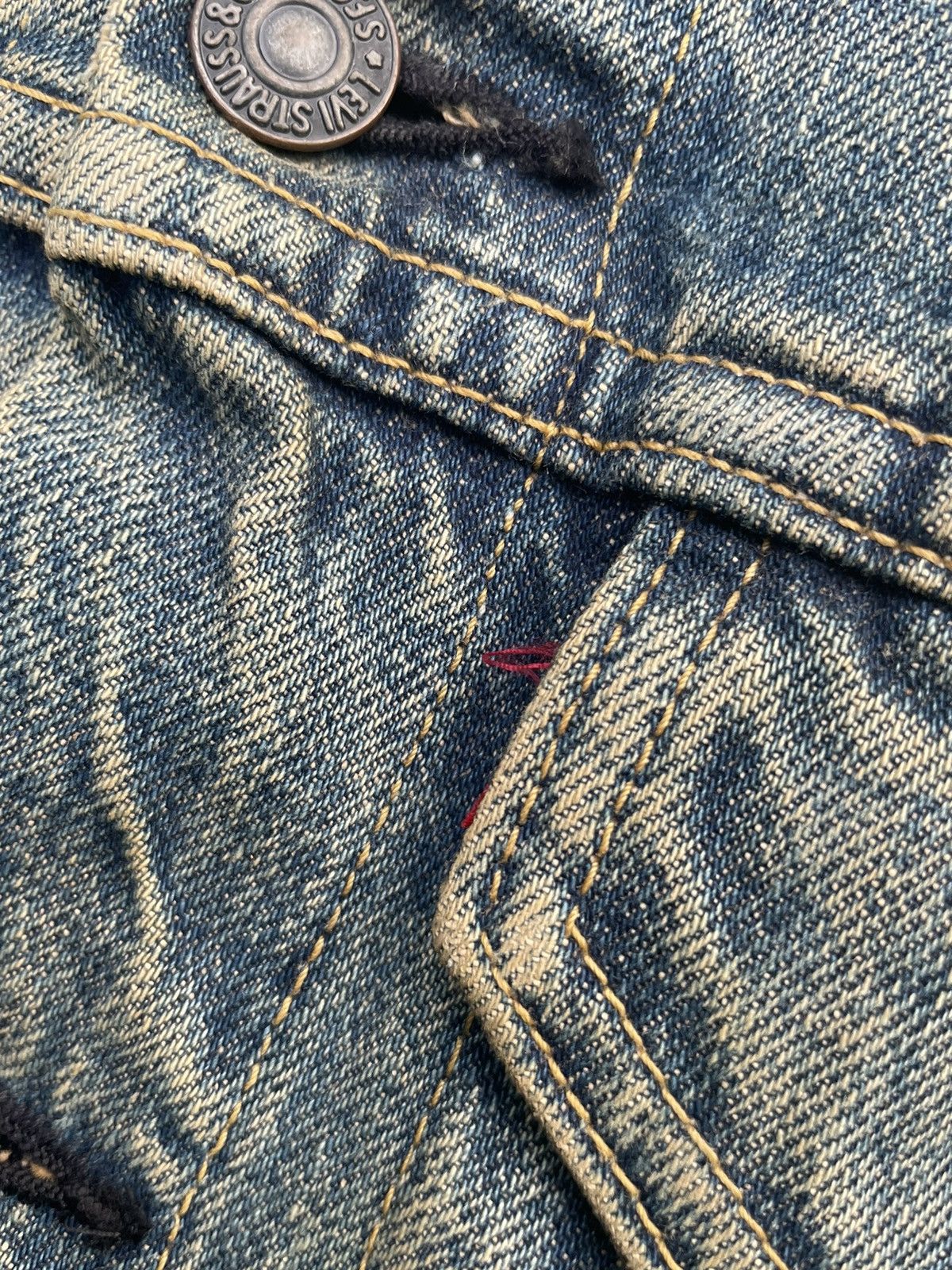 Levi's Vintage 1995 Levis 71557 E Irregular Denim Jacket Size US S / EU 44-46 / 1 - 15 Thumbnail